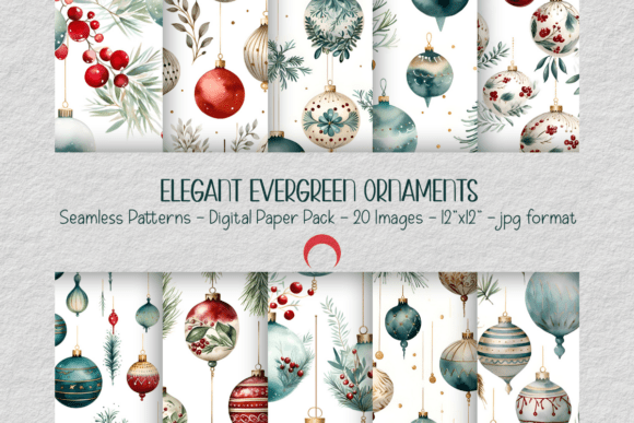 Christmas Ornaments Seamless Pattern: Elevate Your Holiday Creations