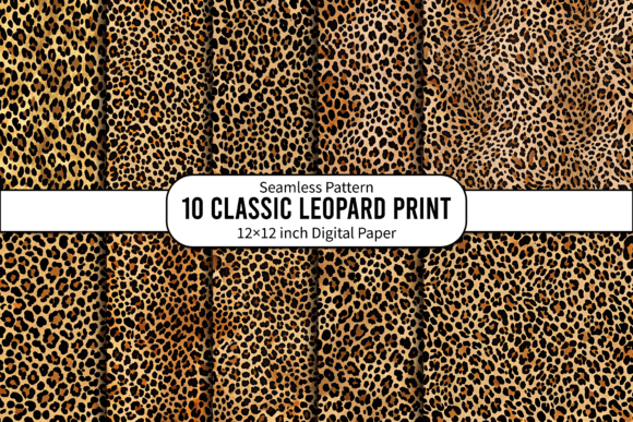 Classic Leopard Print Seamless Design