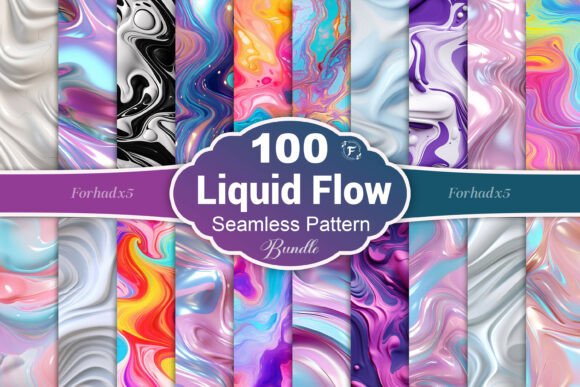 Enhance Your Designs with Liquid Flow Seamless Pattern