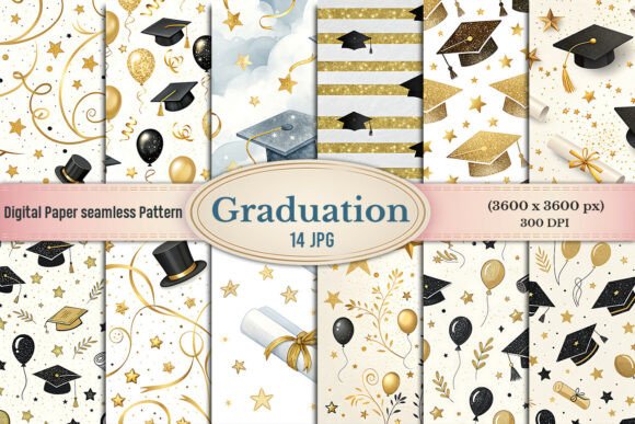 Enhancing Creativity and Elegance: The Rise of the Luxury Graduation Digital Paper Bundle in Modern Design