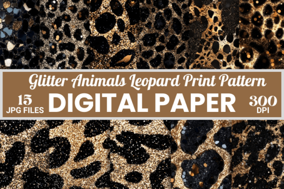 Glitter Animal Leopard Digital Paper: A Versatile Design Resource for 2025