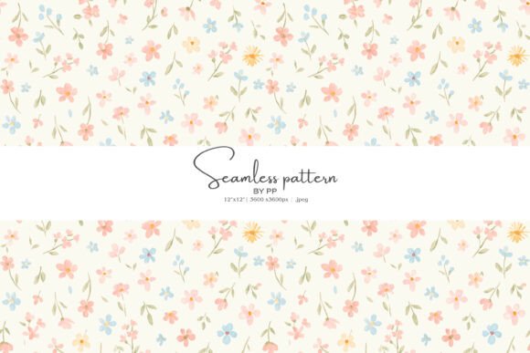 Pastel Flowers Floral Pattern: A Timeless Choice for Spring Creativity