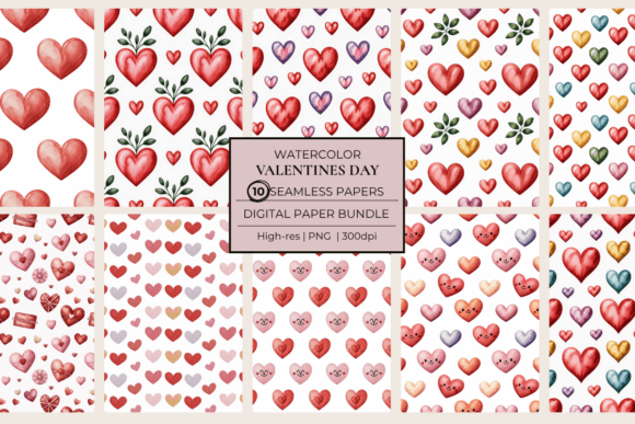 Valentine’s Day Seamless Papers