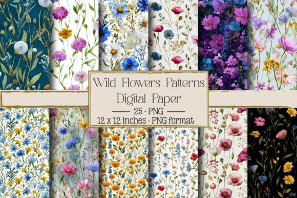Watercolor Wild Flowers Seamless Pattern: A Versatile Design for Creative Projects